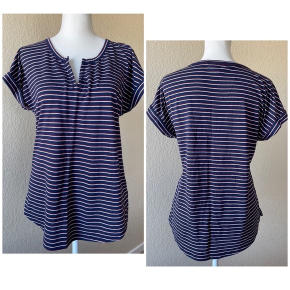 Old Navy split neck cap sleeve top - small - Picture 1 of 2